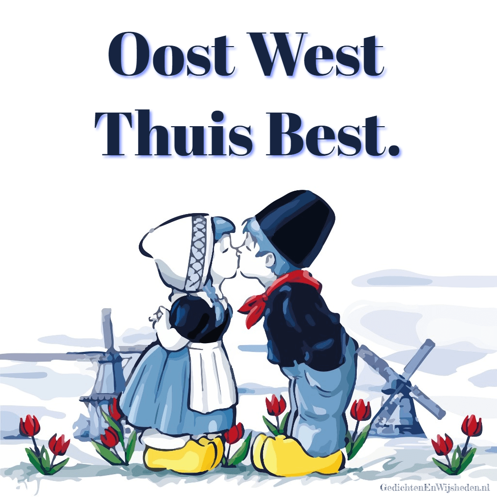 Vakantiekaart: Oost west thuis best- groen